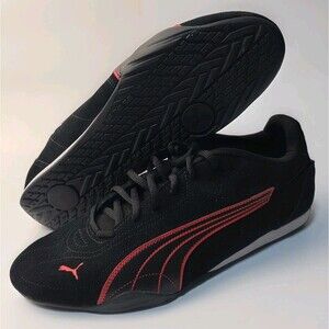 New Puma Speedcat LS Suede Motorsport Shoes Black Red 402681-01 Men's Size 12